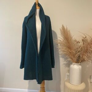 Soft surroundings Teal open front Cardigan